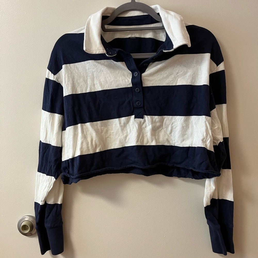 American Eagle rugby crop top